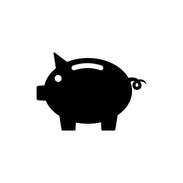 Piggy bank icon. Piggy bank vector icon. Dollar icon - Vector, Image