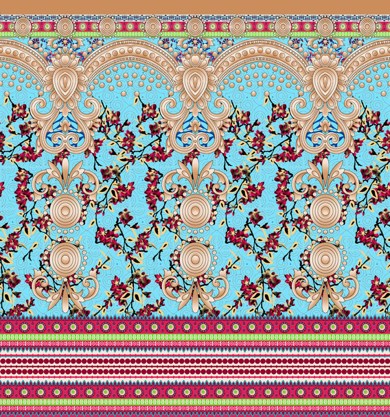 The Amazing fabric Abstract Background, Půltón květiny kytice, Květinové ilustrace, Botanické kompozice abstraktní pozadí pro blahopřání a textilní a digitální tisk - Ilustrace - Fotografie, Obrázek