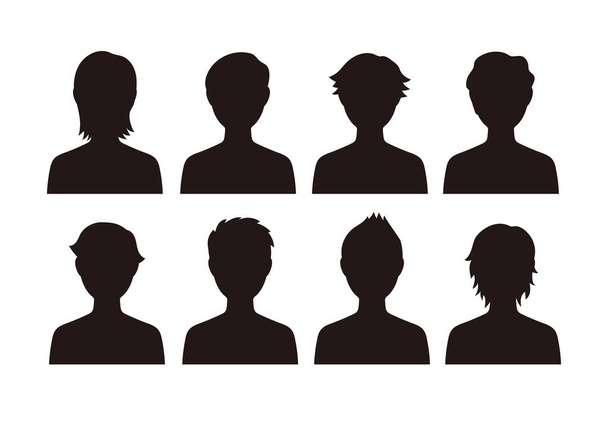 Person silhouette 01 / vector - Vector, Image