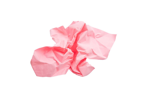 Рожевий збитий папір, білий фон
 - Фото, зображення