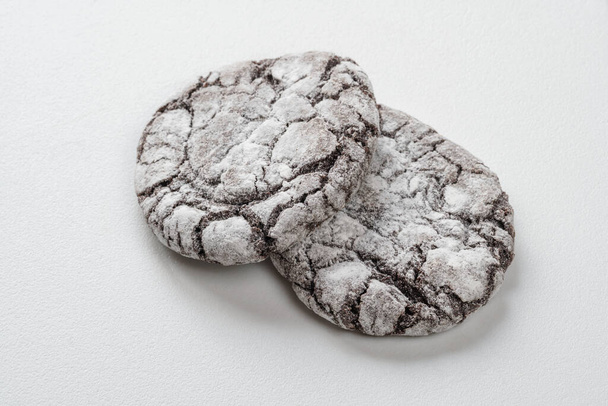 beautiful cookies on a light background. Healthy breakfast. Free space for text - Valokuva, kuva