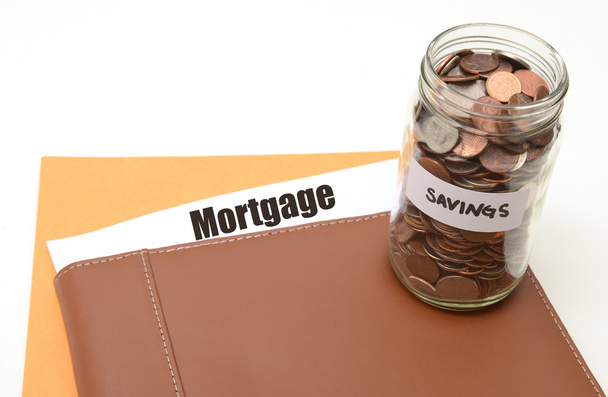oszczędność pieniędzy na kredyt hipoteczny lub nieruchomości - Zdjęcie, obraz