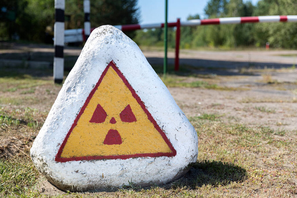 Wegwijzer voor radioactiviteit in Wit-Rusland, Wit-Rusland - Foto, afbeelding