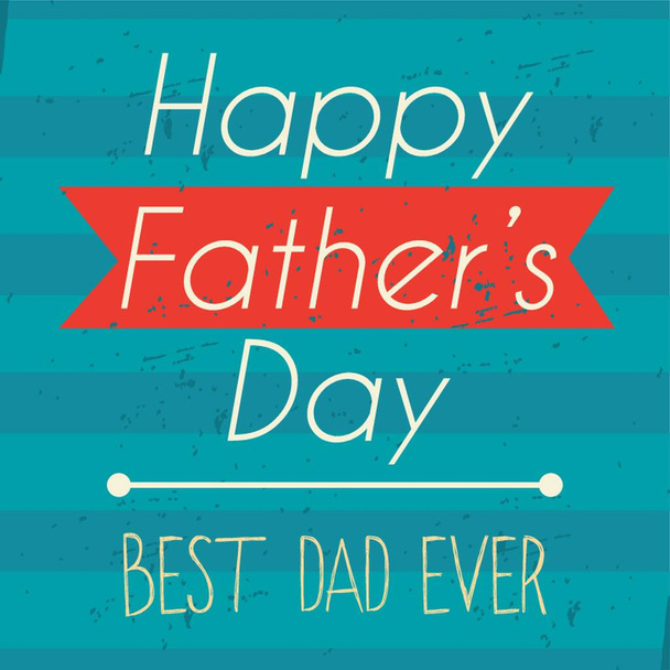 happy father's day card - Vector, Image