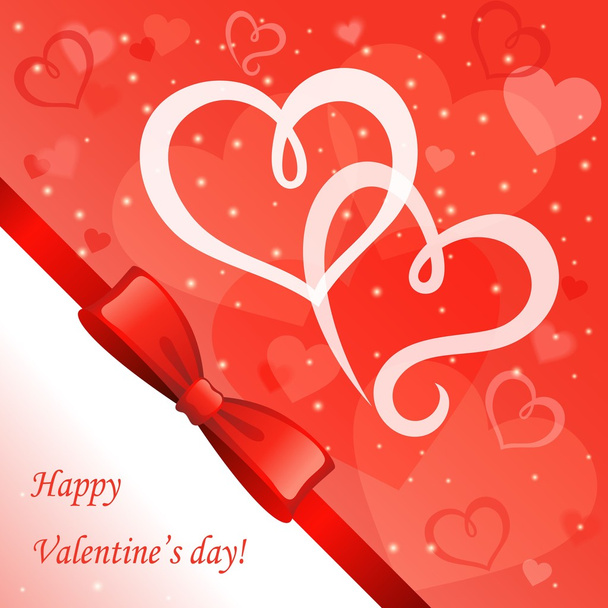 Background with hearts - Vector, Imagen