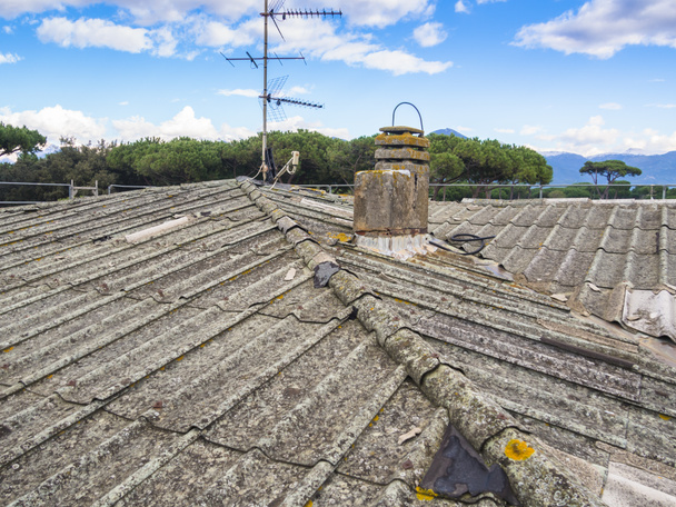 azbeszt tető - Fotó, kép