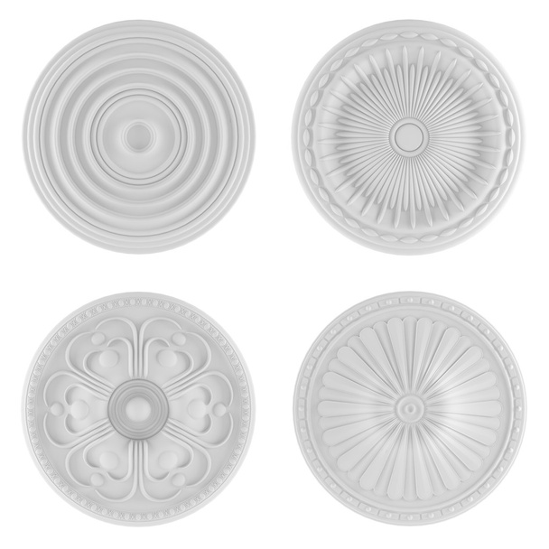 Classical architecture elements. Ceiling plates - Photo, Image