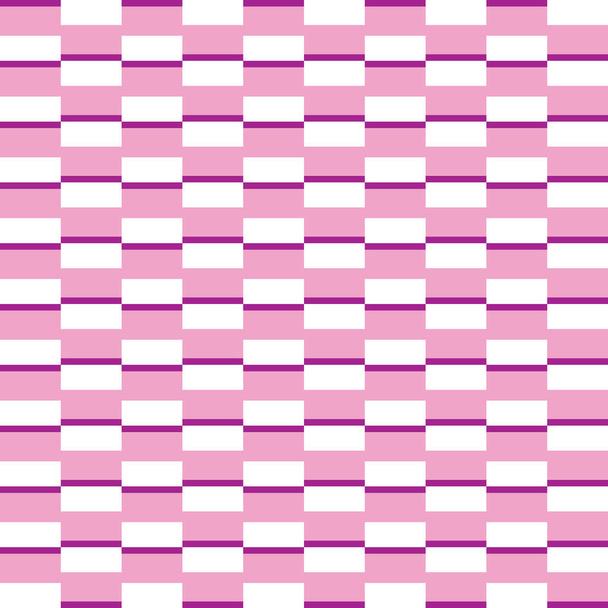 Vector seamless pattern texture background with geometric shapes, colored in pink, purple and white colors. - ベクター画像