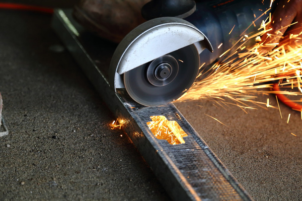 Metal cutter in use - Photo, Image