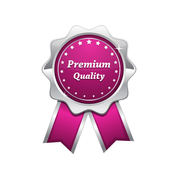 Premium Quality Pink Seal Vector Icon - Вектор,изображение