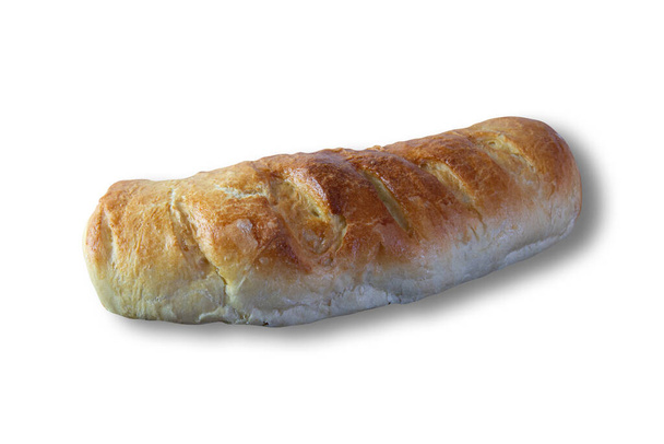 pão caseiro feito à mão. Isolado sobre fundo branco
 - Foto, Imagem