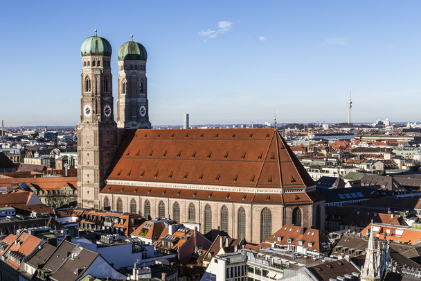 a Miasszonyunk templom (frauenkirche) itt: München (Németország, bavari - Fotó, kép
