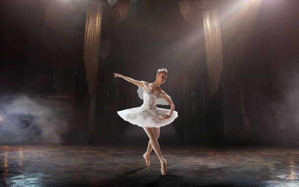 Балет. Классический балет в исполнении пары артистов балета
 - Фото, изображение
