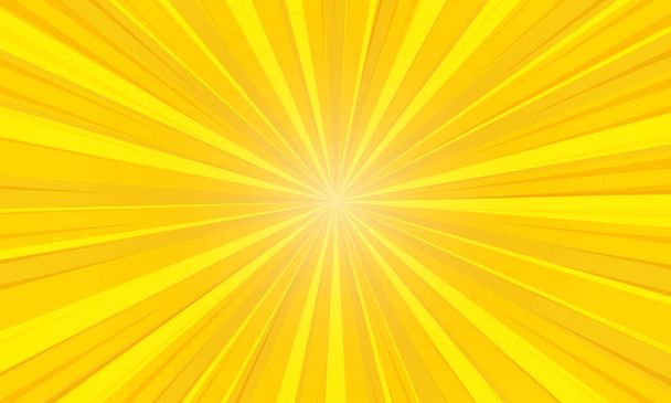 Pop art background,  yellow ray, illustration - Photo, Image