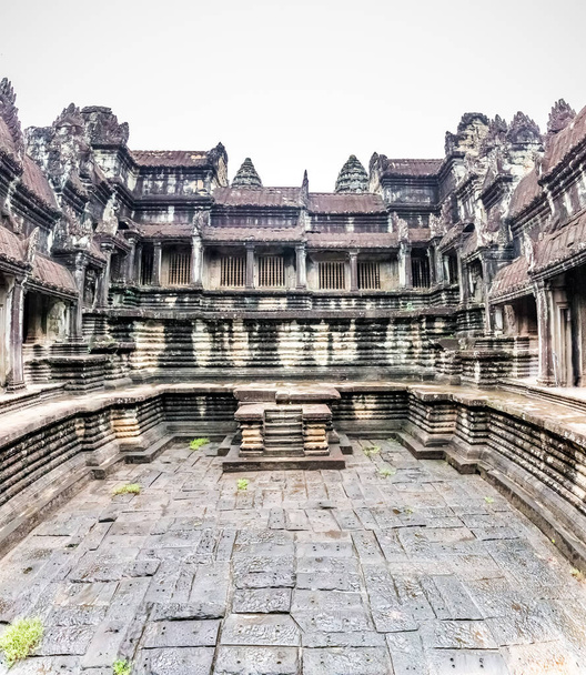 Внутрішня частина Ангкор-Ват, Сіємреап, Камбоджа. - Фото, зображення