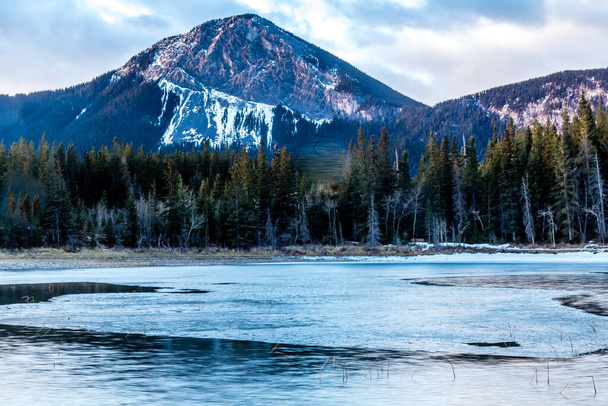 Last remnants of winter. Bow Valley Provincial Park. Alberta, Canada - Photo, Image