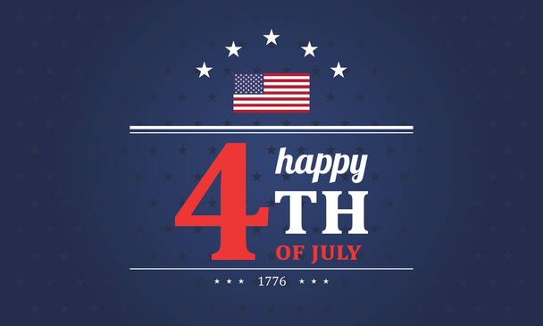 Independence day USA banner template. 4th of July celebration concept - Вектор, зображення