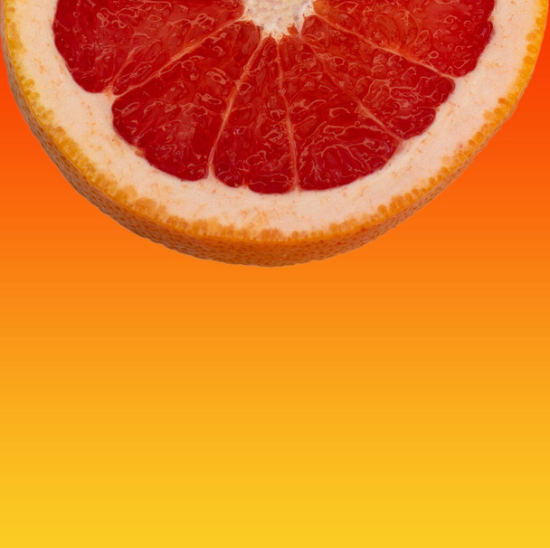 Lime and grapefruit isolate on a colored background - Fotografie, Obrázek