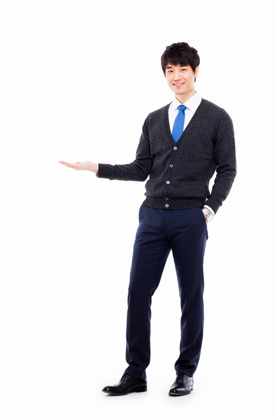 Young Asian business man showing something - Photo, Image