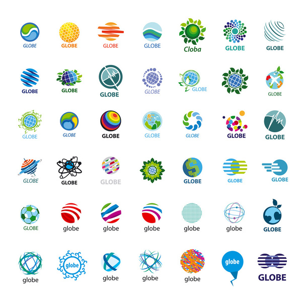 самая большая коллекция векторных логотипов Globe
 - Вектор,изображение