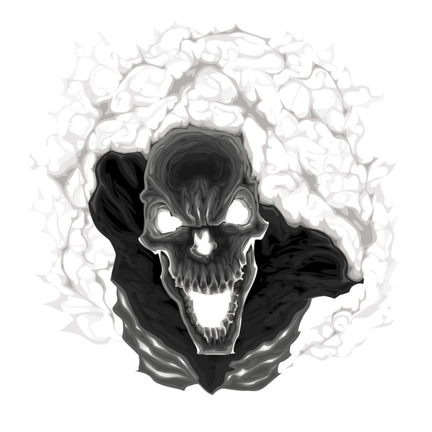 Black skeleton. - Vector, Image