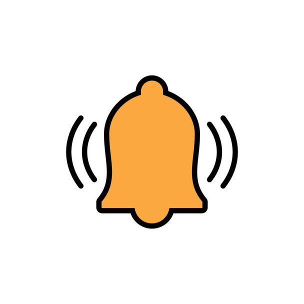 Vettore Bell Icon isolato su sfondo bianco. Simbolo di notifica. Campana vettoriale ico
 - Vettoriali, immagini