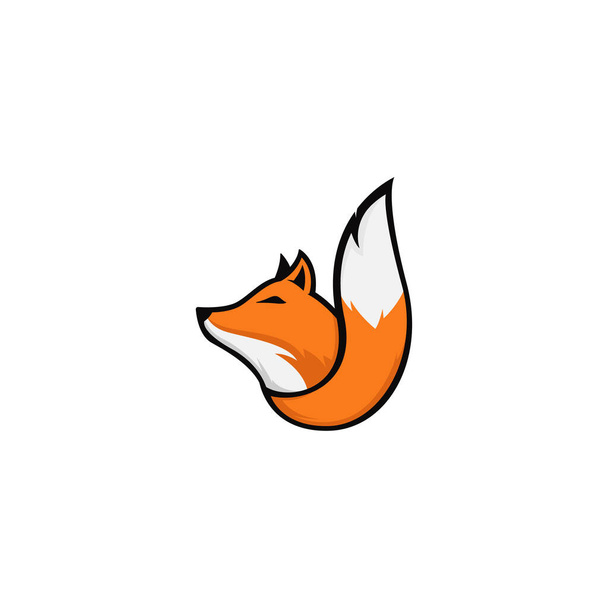fox logo illuastration template - Vector, Image