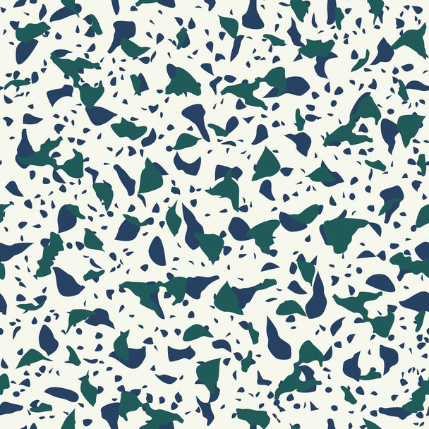 Terrazzo flooring vector seamless pattern. Texture of floor, composed of different kind of stone. - Вектор,изображение