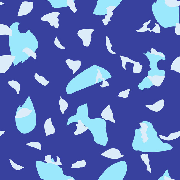  Abstract confetti background. Seamless terrazzo pattern - ベクター画像