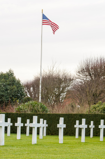 Cementerio americano Flanders field Bélgica Waregem
 - Foto, Imagen