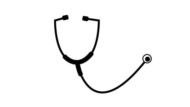Izolowana ikona stetoskopu. Ikona medyczna - Zdjęcie, obraz