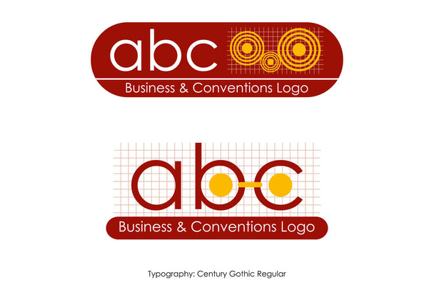 logo d'entreprise et de convention, graphique avec cercles, carrés et lignes, société, nom typographique inclus
 - Vecteur, image
