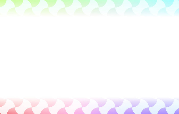 Materiale di sfondo: Illustrazione della gradazione dell'arcobaleno pallido e del modello giapponese, atmosfera morbida
 - Vettoriali, immagini