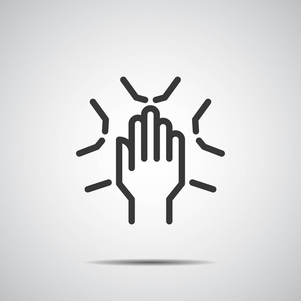 Hand Icon vector , People teamwork together - Vetor, Imagem