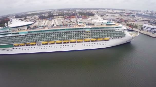 Aerial video of the Ruby Princess ship - Footage, Video