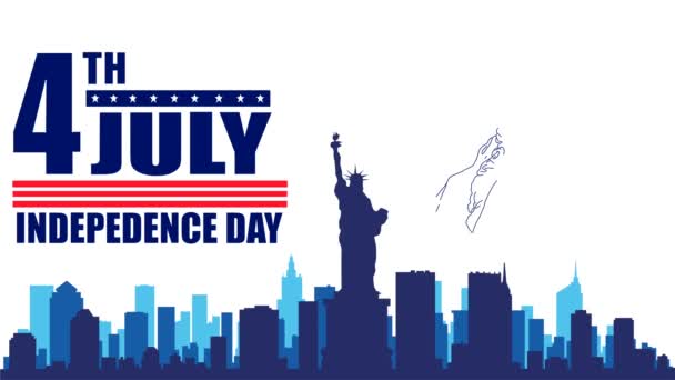 7月4日。独立記念日 - 映像、動画