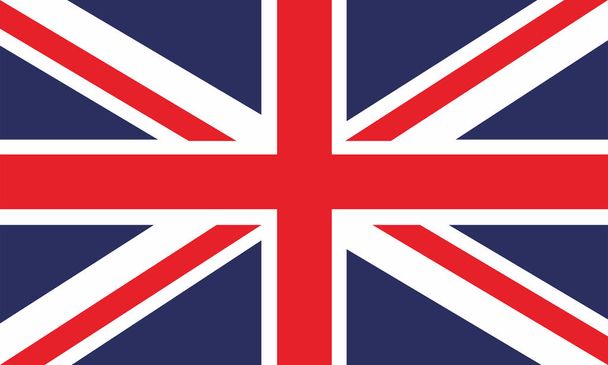 Verenigd Koninkrijk Vlag. Vlag van Groot-Brittannië, Britse vlag, Union Jack, - Vector, afbeelding