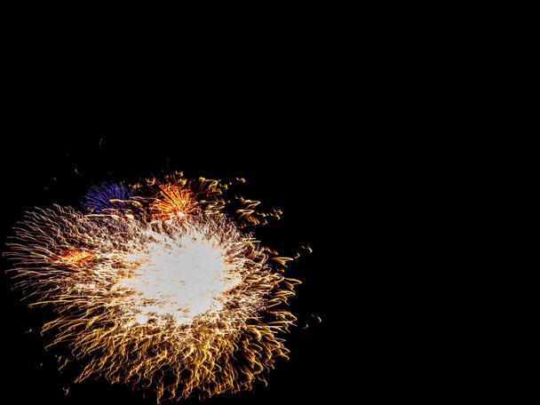 Fajerwerki Walencja w Fallas Wakacje Nocne wydarzenie - Zdjęcie, obraz