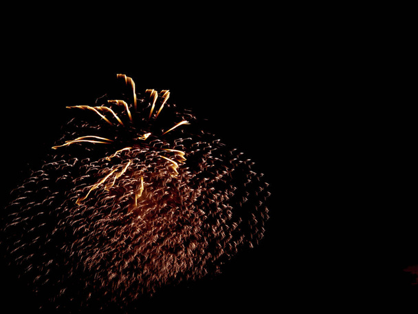 Fajerwerki Walencja w Fallas Wakacje Nocne wydarzenie - Zdjęcie, obraz