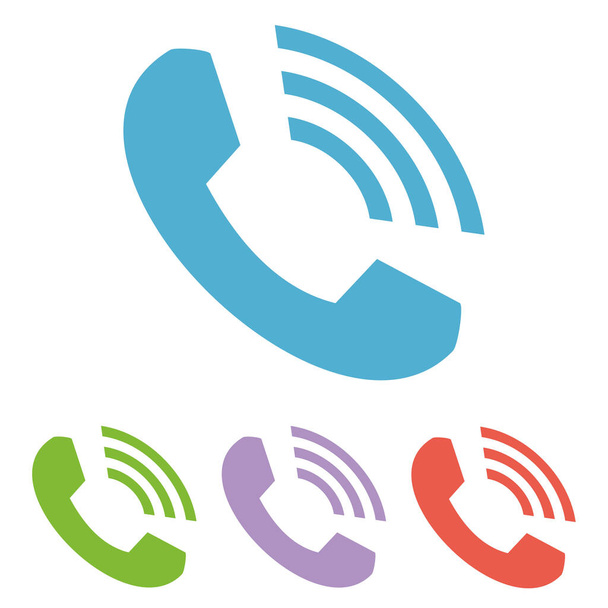 Phone icon vector. Call icon vector. mobile phone smartphone device gadget. telephone icon - Vector, Image