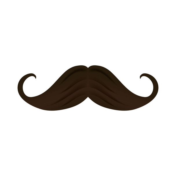 Isolated mustache icon vector design - Vector, Image