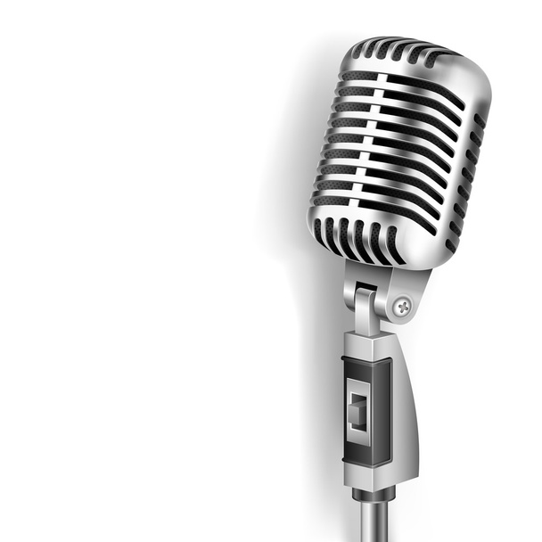 Klasický mikrofon - Vektor, obrázek