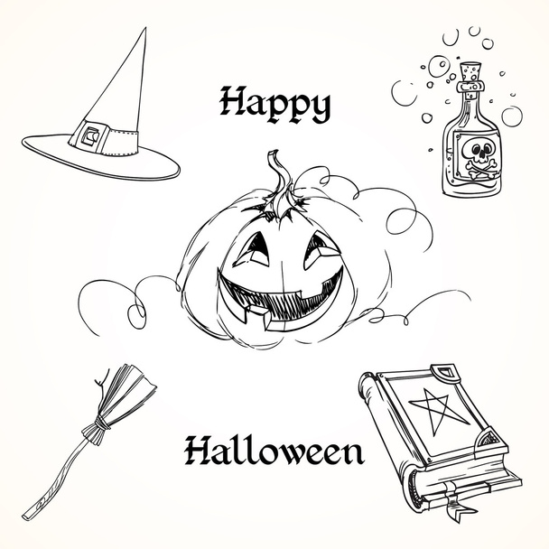 Sketch of Halloween theme - Photo, Image