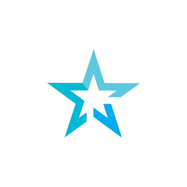 Σχεδιασμός εικονογράφησης εικονιδίου φορέα προτύπου λογότυπου αστεριού - Διάνυσμα, εικόνα