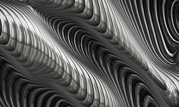  abstract futuristic scifi metal art - Photo, Image