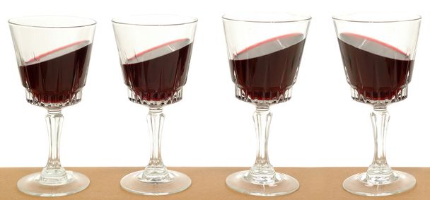 Wineglasses on a line - Photo, Image