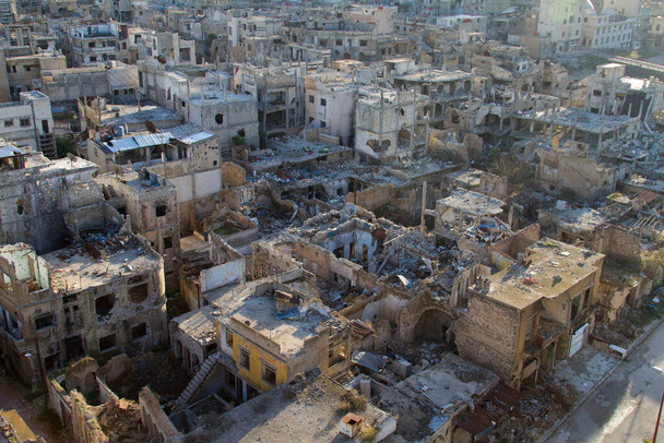 Centre détruit de Homs, Syrie
 - Photo, image