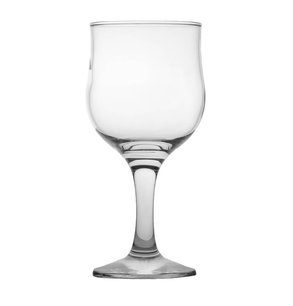Γυάλινο ποτήρι κρασιού σε λευκό φόντο - Φωτογραφία, εικόνα