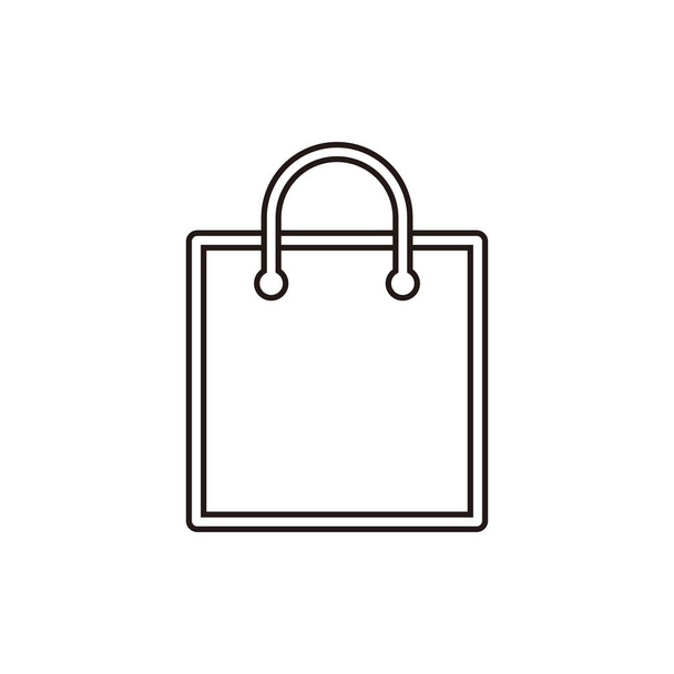 Einkaufstüten-Symbol. Beutelvektorsymbol - Vektor, Bild