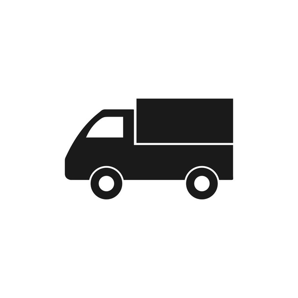Truck icon. Delivery icon. Fast shipping delivery truck flat icon for apps and web. - Vector, Image